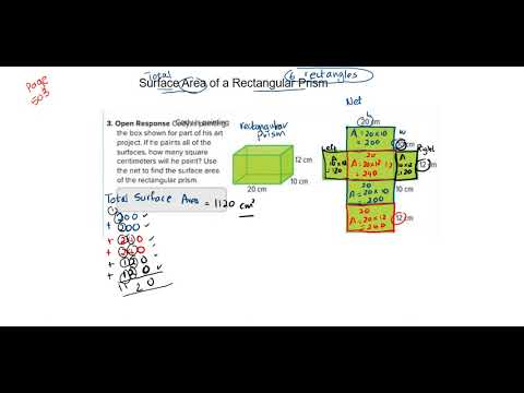 Net and Surface Area of a Rectangular prism - YouTube