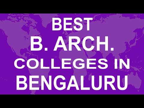 best-b-arch-colleges-in-bengaluru