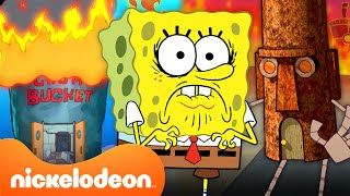 SpongeBob | Bikini Bottom HANCUR selama 20 Menit Langsung   | Nickelodeon Bahasa