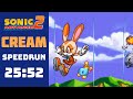 Sonic Advance 2 (Cream) Speedrun World Record - 25:52