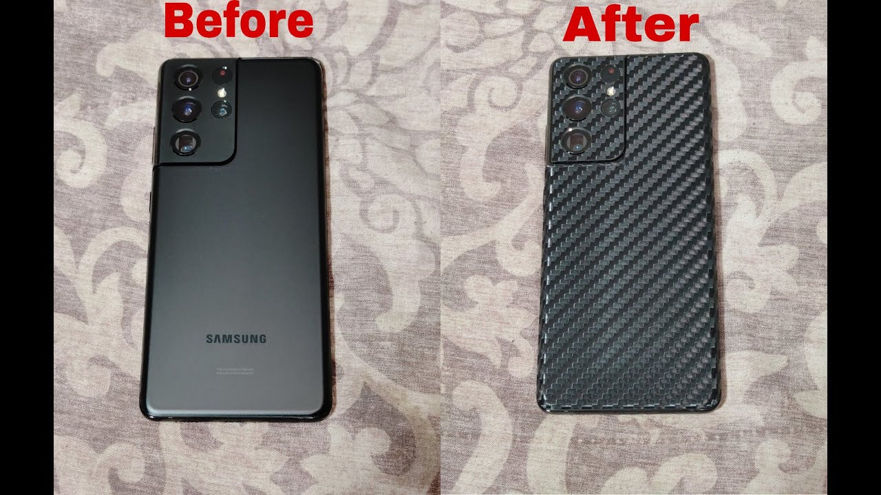 Samsung Galaxy S21 Ultra 5G Before And After The dBrand Skin YouTube