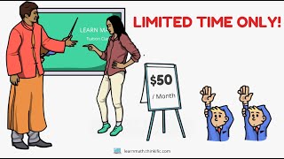 Secondary School Math Tuition at $50 / month