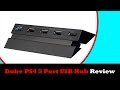 Dobe PS4 5 Port USB Hub Review/Unboxing