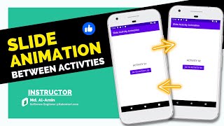 Slide Animation Between Activities | Android Development Course Basic to Advanced | @Instructory  |