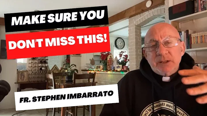 You Won't Want to Miss This! | Fr. Stephen Imbarrato Live
