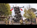 Look !!! 10 Dangerous Idiots Cranes Operator Skills- Truck &amp; Excavator &amp; Cranes Fails P6