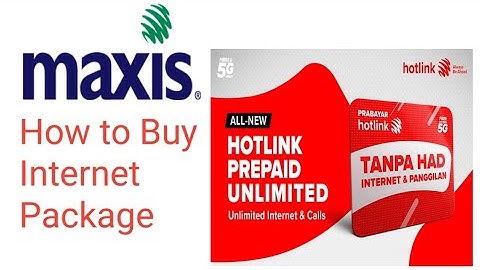 How to buy internet in Maxis