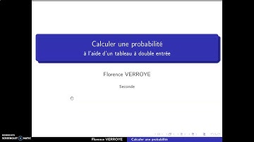 Calculer une probabilité à l