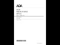 AQA GCSE Media Studies Paper 2 2025 Mark Scheme