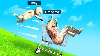 PRANKING GRANDMA As A BABY! (Grandma Simulator)