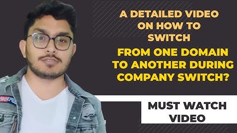 How to switch From one domain to another while switching company