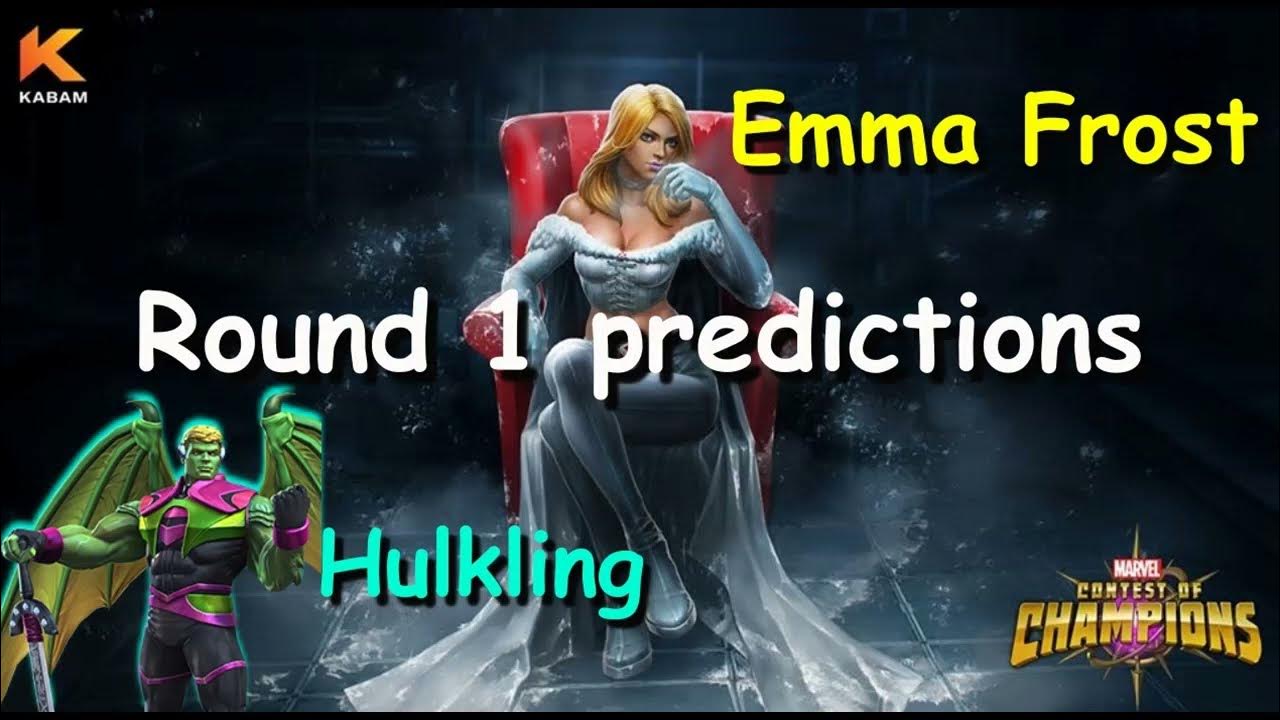 MCOC Emma Frost arena predictions MCOC Hulkling arena predictions