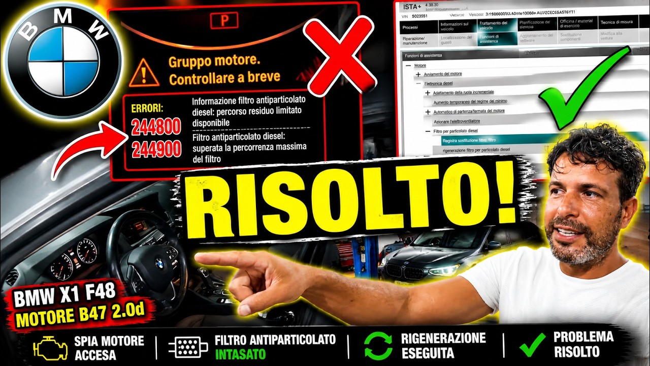 BMW ENGINE FAULT | Errors 244800 and 244900 | Diesel Particulate