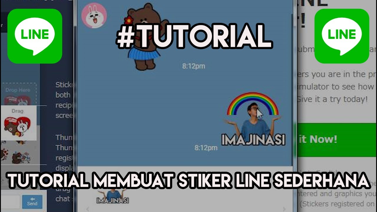 TUTORIAL MEMBUAT MENGEDIT STIKER LINE DI PHOTOSHOP YouTube