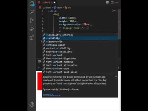 How to hide elements in CSS | طريقة اخفاء العناصر في CSS - YouTube