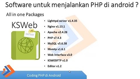 Cara Coding PHP di Android