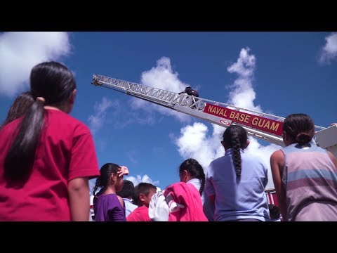 JMNN Update: U.S. Naval Base Guam Fire and Emergency Services Visit Marcial Sablan Elementary School