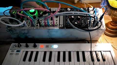 Eurorack Mutable Instruments Braids + Marbles + Warps + Uburst | Modular Ambient Granular Sequence