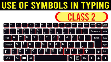 Use of Symbols Keys In Typing | Class 2 | Free Typing Course | typing symbols on keyboard