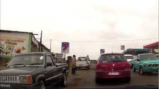 Driving in Lesotho Lowland: Butha-Buthe - Hlotse (Leribe)