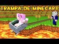 TRAMPA DE MINECART EN MINECRAFT😂|TUTORIAL PARA TROLLEAR A TUS AMIGOS Y ¡FÁCIL!