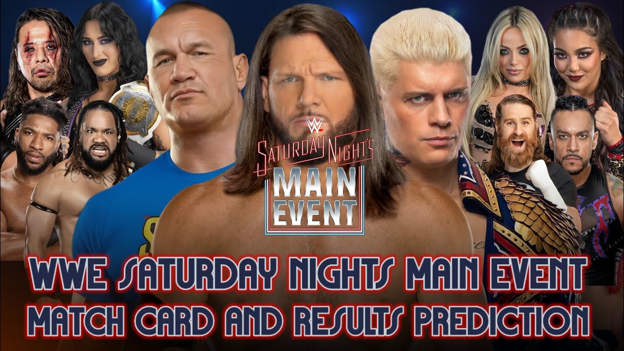 WWE SATURDAY NIGHTS MAIN EVENT 43 RESULTS PREDICTION - RERO_CARDS - YouTube