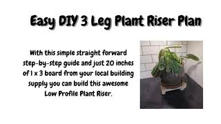 Beginner Woodworking Projects That Sell - (Episode 3) Make your own DIY 3 Leg Plant Riser