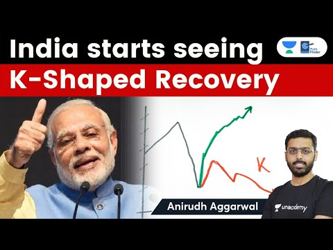 Indian Economy sees signs of K-Shaped recovery | What are different types of Economic recovery?