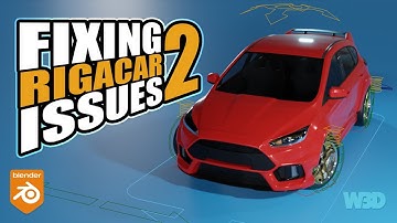 Fixing More Rigacar Issues In Blender 3.4 - Brakes & Bug Solutions