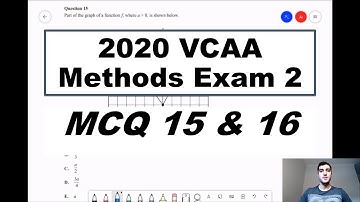 2020 VCAA Maths Methods Exam 2 - Question 15 & Question 16 (MCQs)