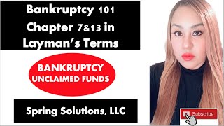 Bankruptcy 101-Chapter 7 & Chapter 13 in Layman's Term-Differences & Similarities