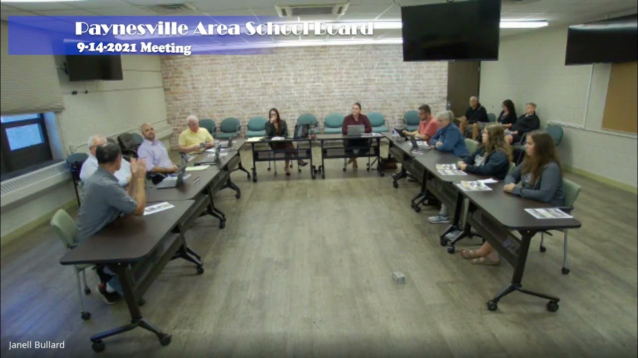 9142021 Paynesville Area School Board Meeting YouTube