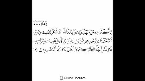 القارئ ماهر المعيقلي - سورة الأعراف - من الآية 102 إلى الآية 103