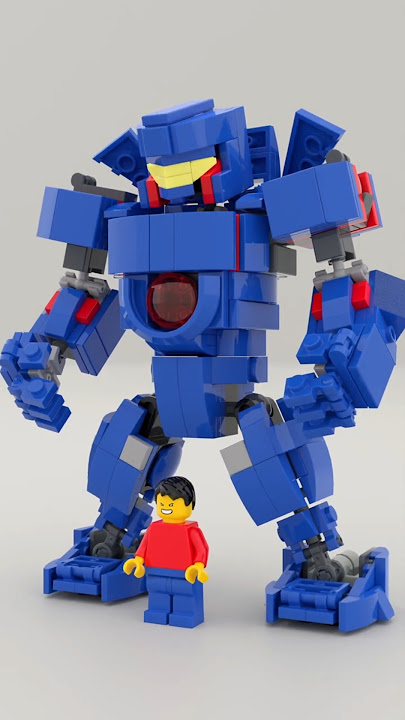 chubbybots' SD Lego Gipsy Danger MOC speed build #lego #legomech #legomecha