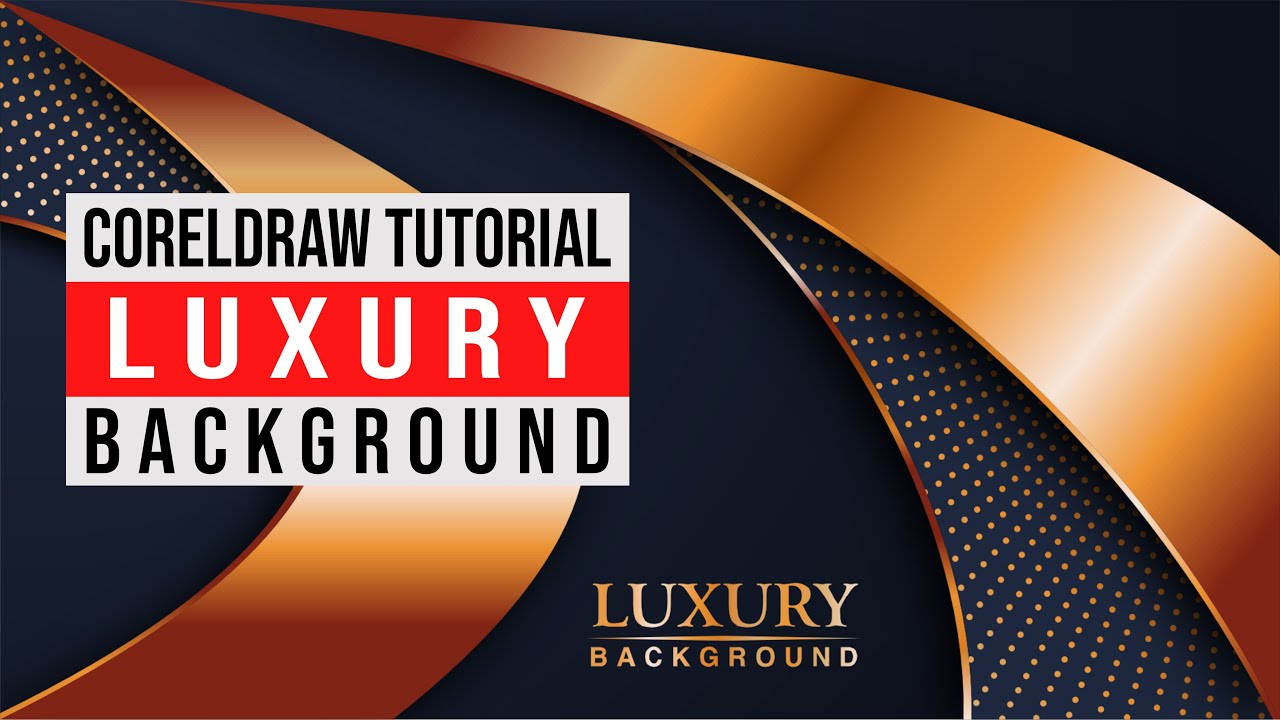 🔥 CorelDRAW Tutorial: How to Create Premium Vector | LUXURY Background ...