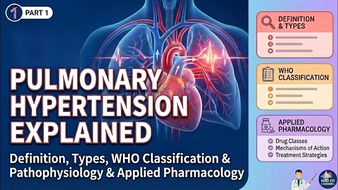 Pulmonary Hypertension Explained | Definition, Types, WHO Classification & Pathophysiology (Part 1)
