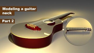 How to Model a guitar Neck in Lightwave 3D 2018 0 1  Part 2