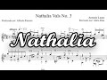 Partitura Nathalia (Vals Nº 3) de Antonio Lauro para Guitarra Clásica