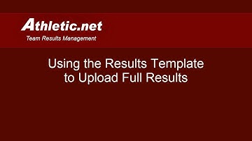 Use the Results Form to Upload Paper/Pencil Cross Country Results