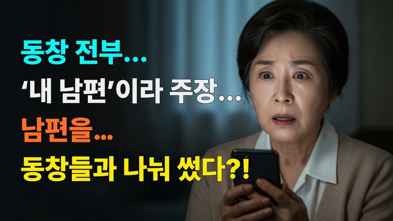 동창회 단체방에 뜬 내 남편 사진… ‘나도 저 남자랑 살았어’