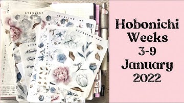 Hobonichi weeks ||  3-9 January 2022 || plan with me || EDC