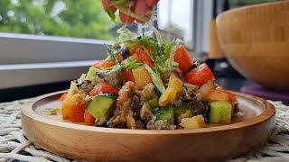 Вкусный и Сытный салат с Баклажанами. Вкусно и Просто