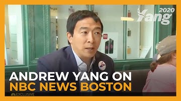 2020 Presidential Candidate Andrew Yang on NBC News Boston