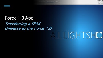Transferring a DMX Universe to the Force 1.0