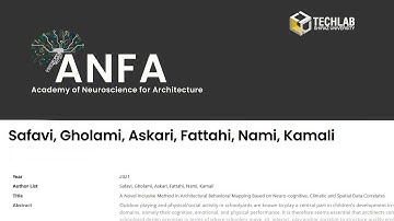 ANFA2021- A Novel Inclusive Method in Architectural Behavioral Mapping