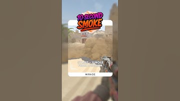 Mirage Stairs + Jungle Smoke From T-Spawn | 10-Second Smoke | CS2 Utility Guide