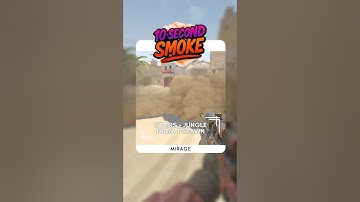 Mirage Stairs + Jungle Smoke From T-Spawn | 10-Second Smoke | CS2 Utility Guide