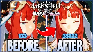 I Spent 24 Hours To Build Nilou on My Females Only Account! (Genshin Impact Females Only)