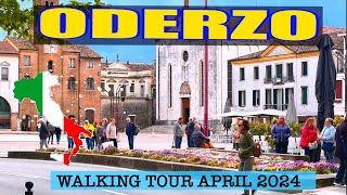 Italy, ODERZO Walking Tour, 20 April 2024, 4K 60fps