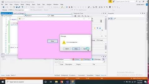 Output | Message Box Method | How to display an output in VB |  Visual Basic | Chapter # 4 - part 9
